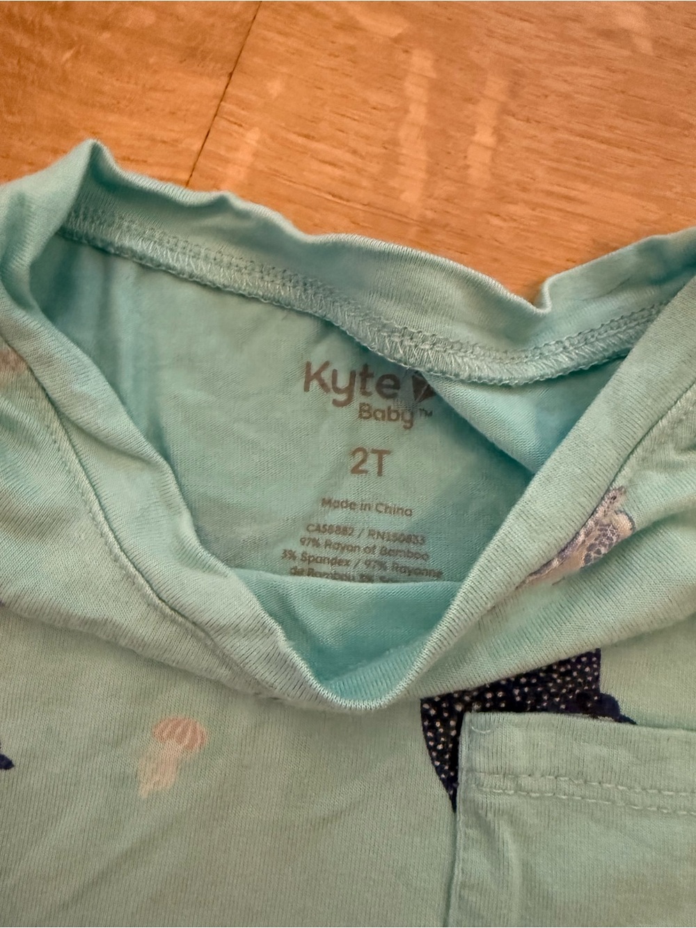 Kyte BABY blue Stingray Short Sleeve Toddler Tee